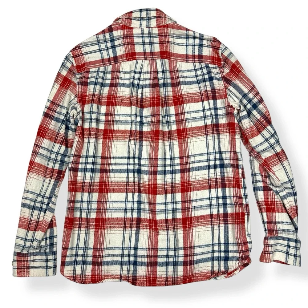 The‎ North Face Flannel Long Sleeve Button Up Shirt Plaid Pockets Men's Medium